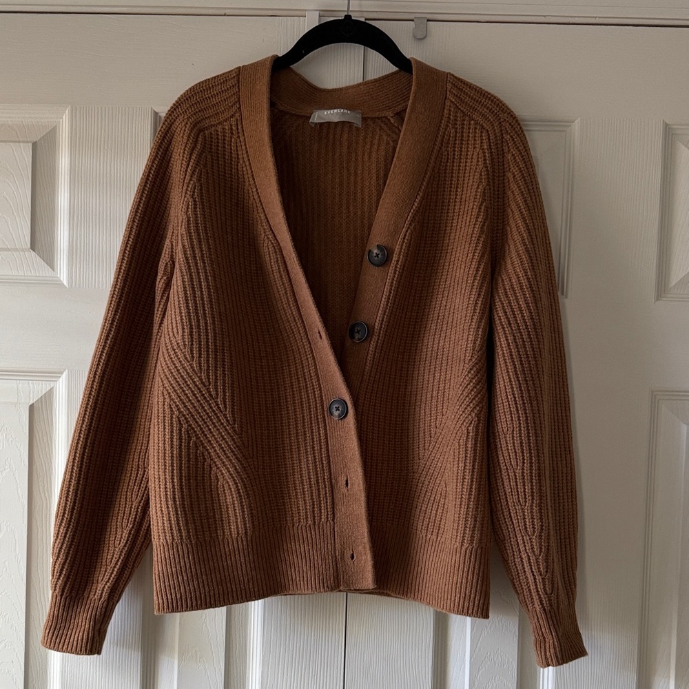 Everlane Tan Women's Cardigan Sweater